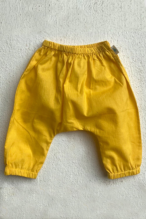 Whitewater Kids Unisex Organic Patang Jhabla with Yellow Pants