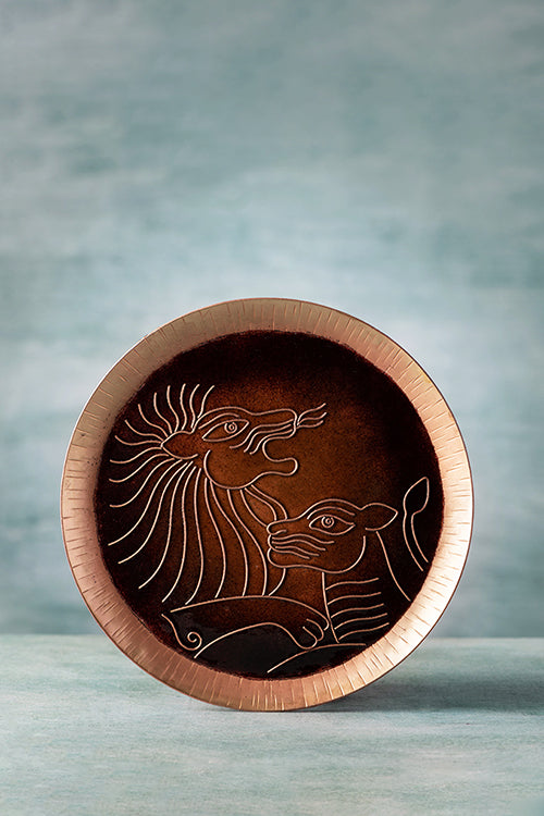 Baaya Design Copper Enamel Animal Series Lion 8