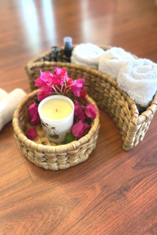 Pine Cone Moonchild- Multi Utility Round And Crescent Shaped Basket Set