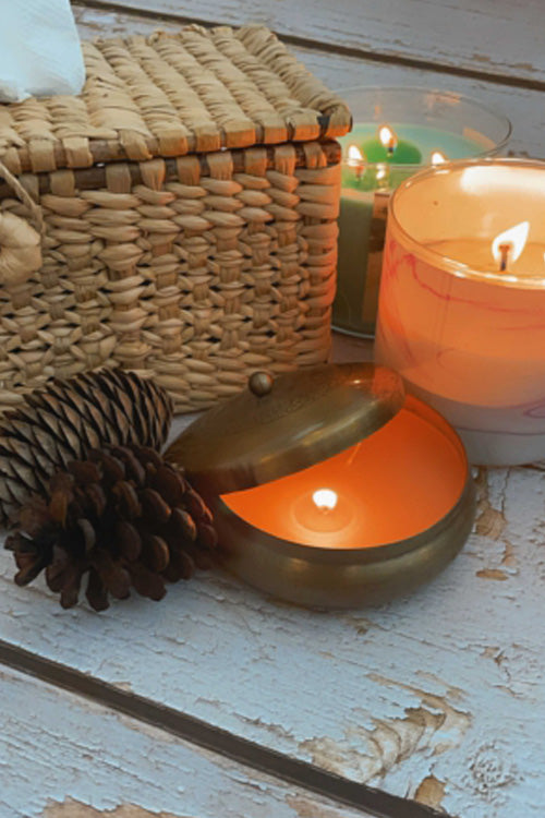 Pine Cone Handcrafted Kauna Tissue Holder With Cane Frame