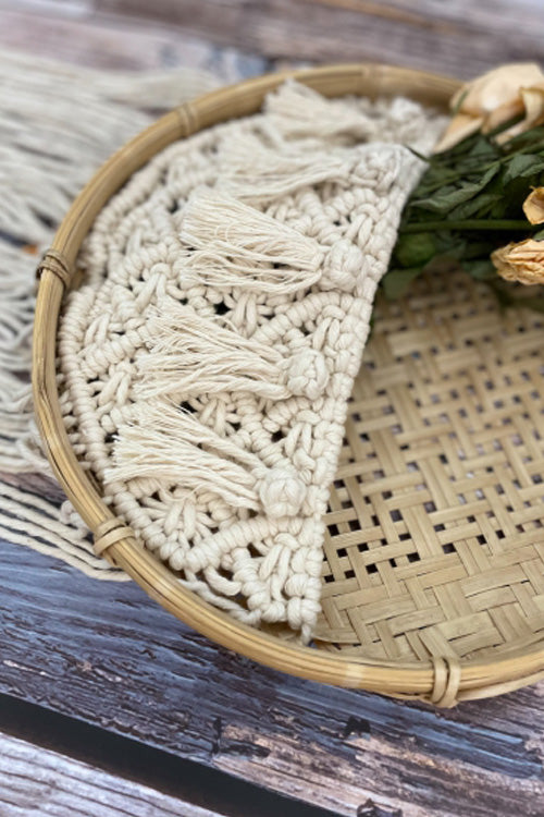Pine Cone Baans Macrame` Boho Wall Deccor