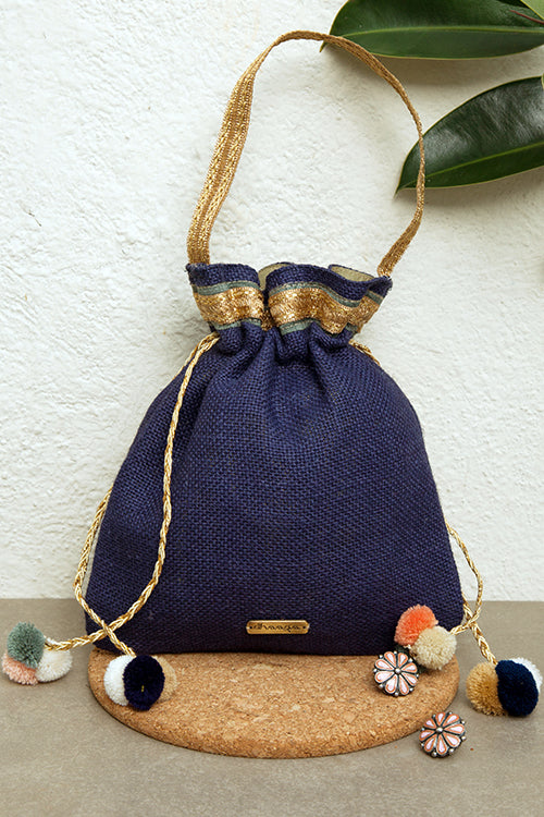 Dhaaga Navy Country Potli