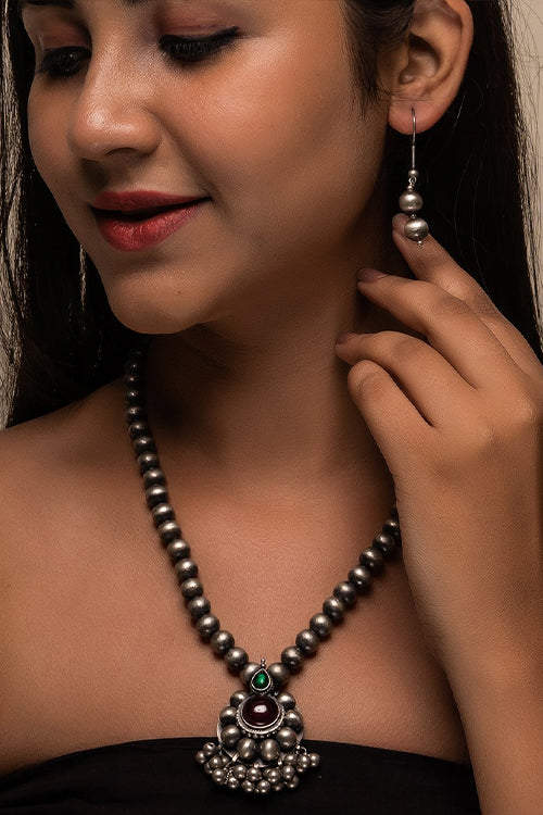 TICH Pure Silver Traditional Maharashtrian Set - Golman