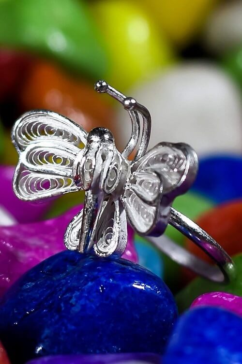 Silver Linings "Titli" Silver Filigree Handmade Ring