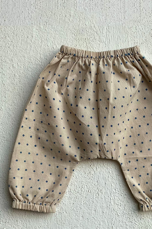 Whitewater Kids Unisex Organic Zoo Indigo Raidana Jhabla With Matching Pants