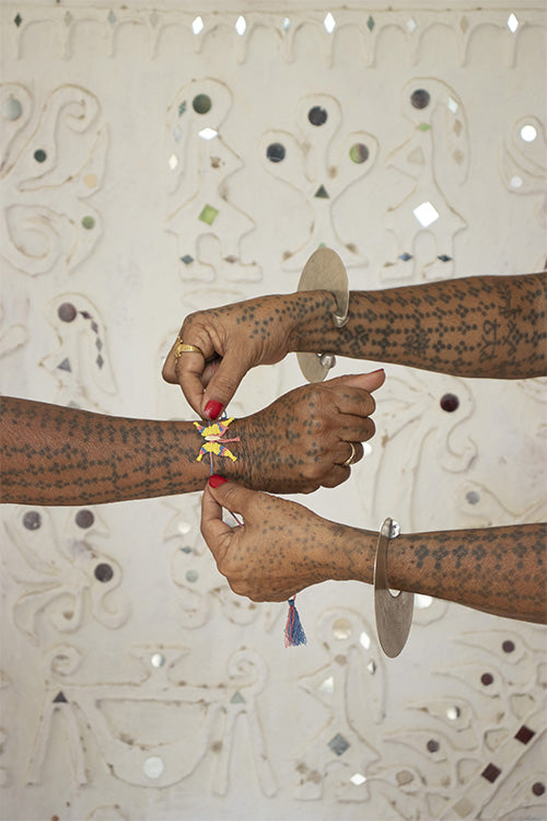 Okhai 'Sarayu' Butterfly Organic Cotton Thread Rakhi