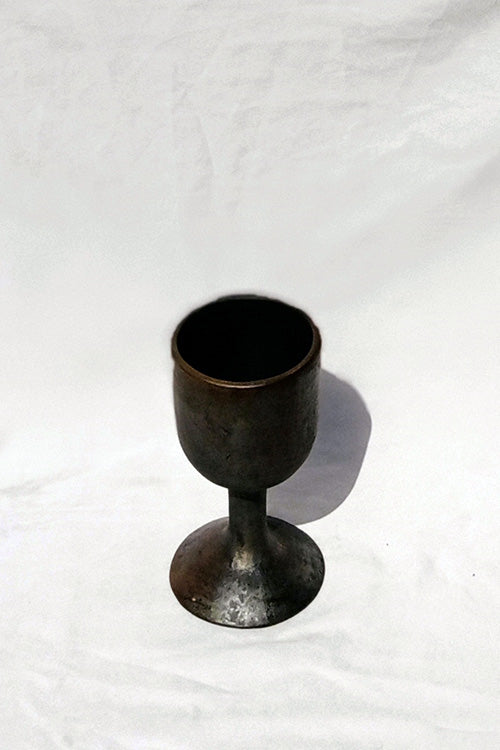 Terracotta by Sachii 'Sherry' Longpi Black Pottery Wine Glass