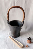 Terracotta by Sachii Longpi Black Pottery Ice Bucket Small