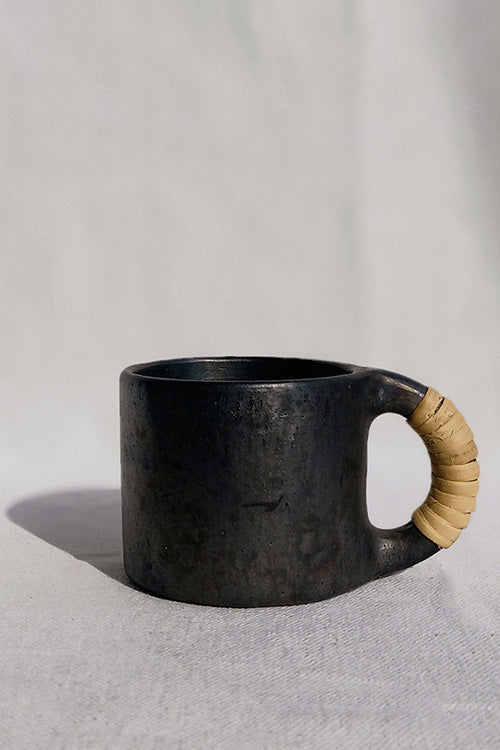 Terracotta by Sachii "Longpi Black Pottery Coffee Mug Small Set of 2"