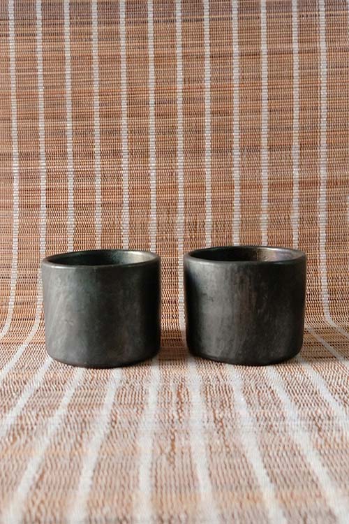 Terracotta by Sachii "Longpi Black Pottery Tumbler Small"