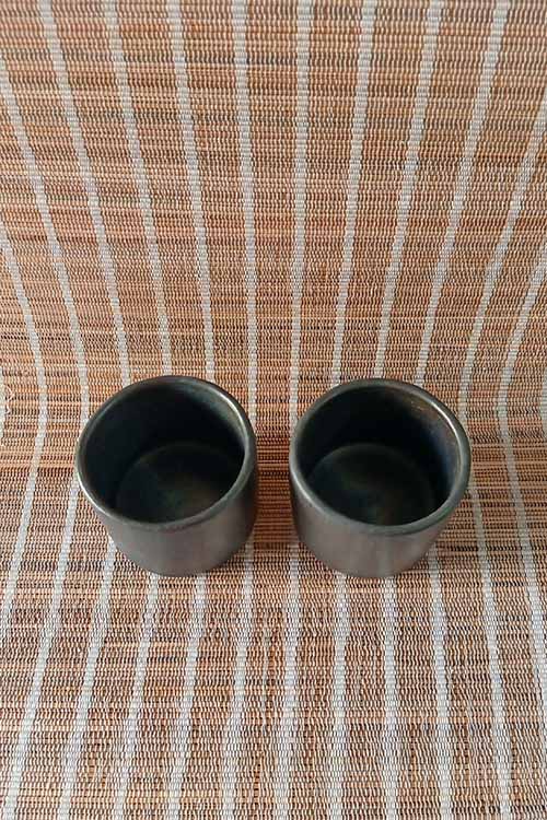 Terracotta by Sachii "Longpi Black Pottery Tumbler Small"