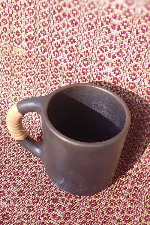 Terracotta by Sachii "Longpi Black Pottery Coffee Mug Large Set of 2"