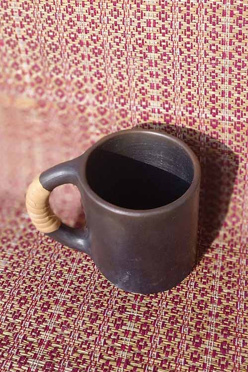 Terracotta by Sachii "Longpi Black Pottery Coffee Mug Large Set of 2"