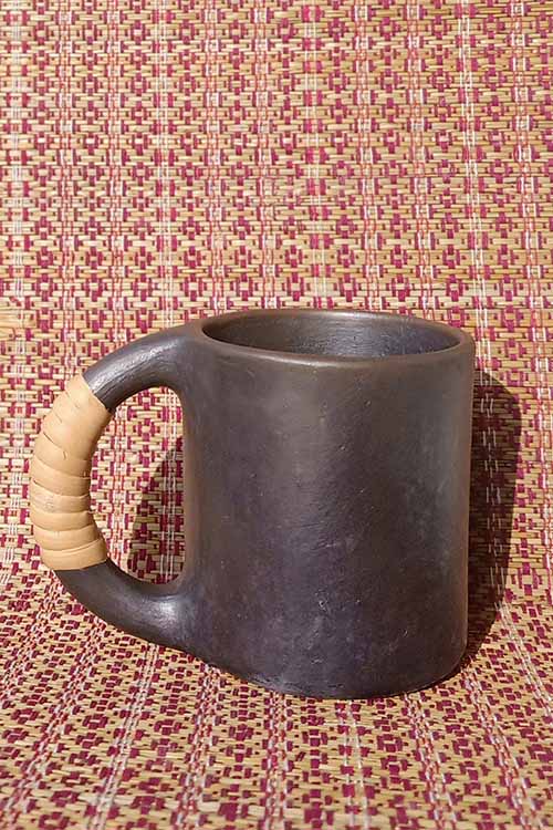 Terracotta by Sachii "Longpi Black Pottery Coffee Mug Large Set of 2"