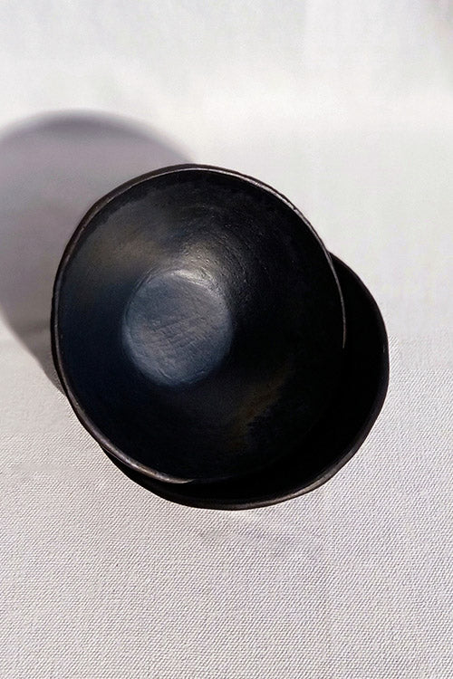 Terracotta by Sachii Longpi Black Pottery Soup/Salad Bowl