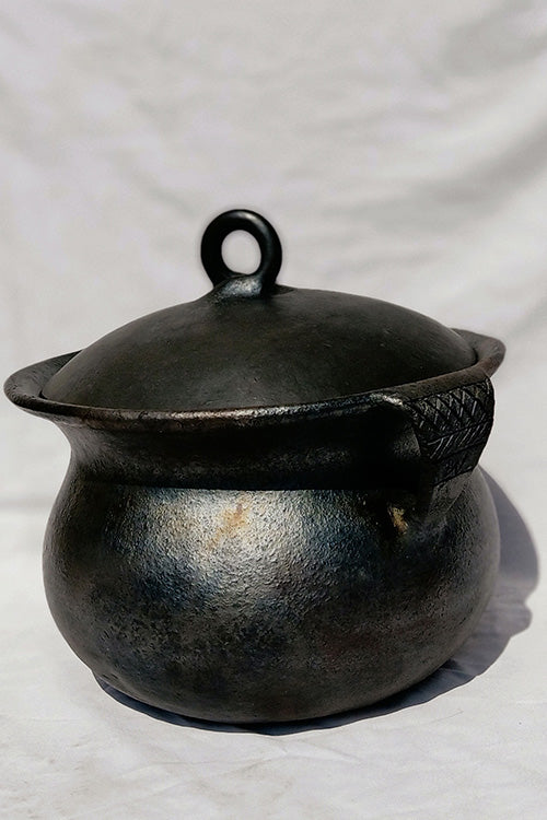 Terracotta by Sachii Longpi Black Pottery Biryani Pot Small
