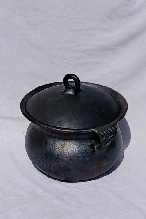 Terracotta by Sachii Longpi Black Pottery Biryani Pot Medium