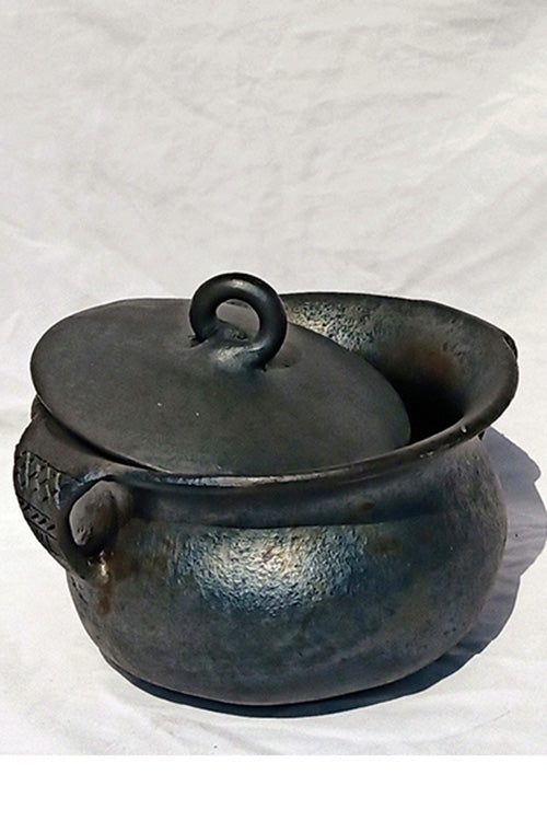 Terracotta by Sachii Longpi Black Pottery Biryani Pot Large