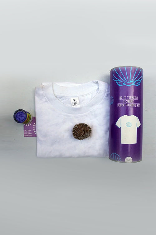 DIY T Shirt Block Print Kit - Seashell