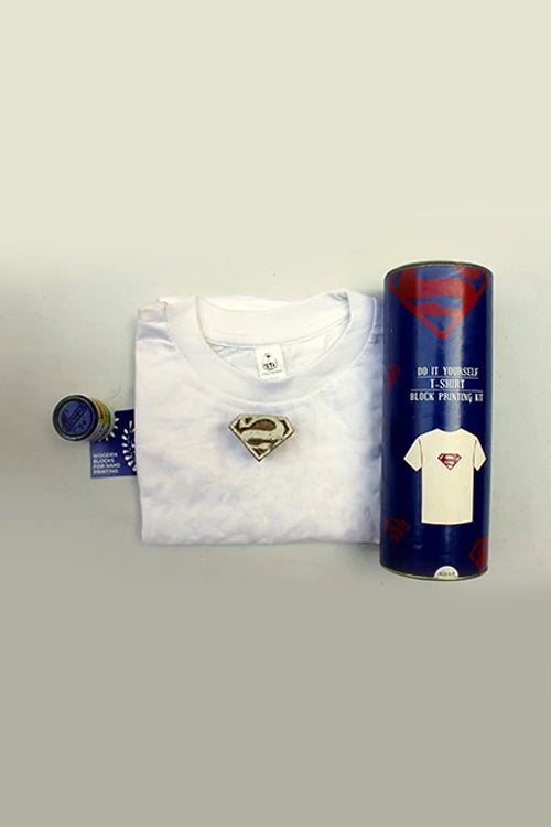 Potli DIY T Shirt Block Print Kit - Superman