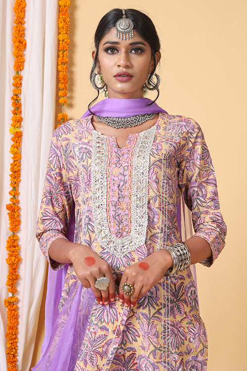 Shuddhi Yellow and violet full set