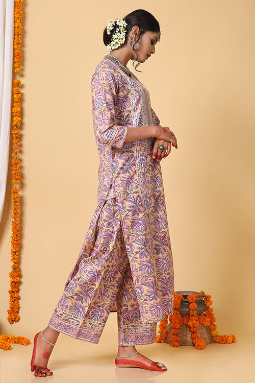 Shuddhi Yellow and violet full set