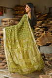 Into the Woods: Kashish Dabu Handblock Print Cotton Slub Saree