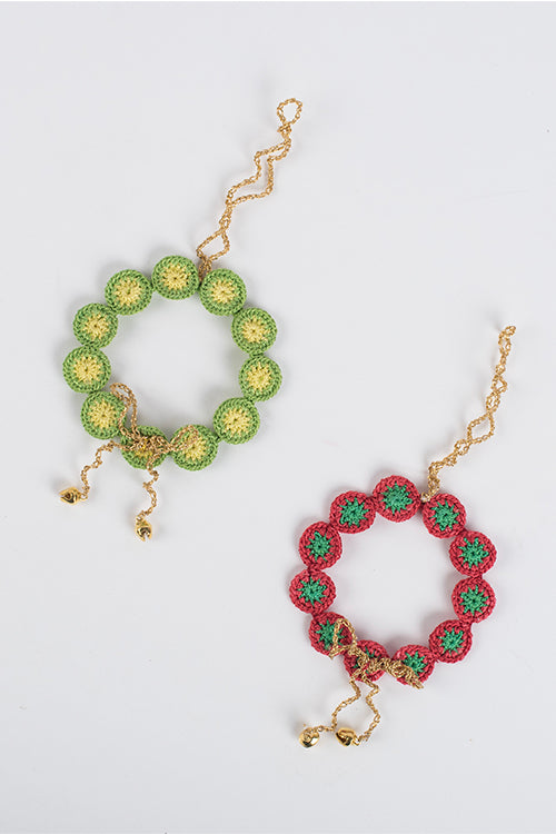 Samoolam Handmade Green & Red Wreath Christmas Tree Decorations Item Online