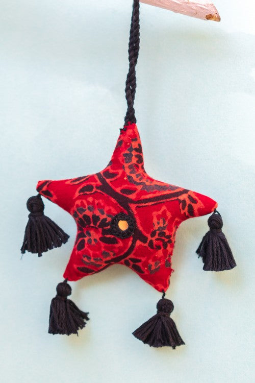Okhai 'Secret Santa' Hand Embroidered Christmas Ornament