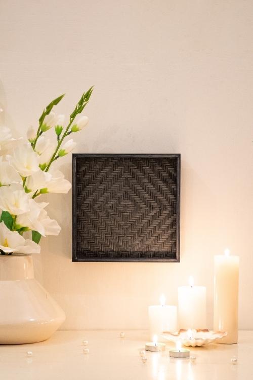 Kadam Haat Bamboo Multi-Colored Wall Art Set of 4