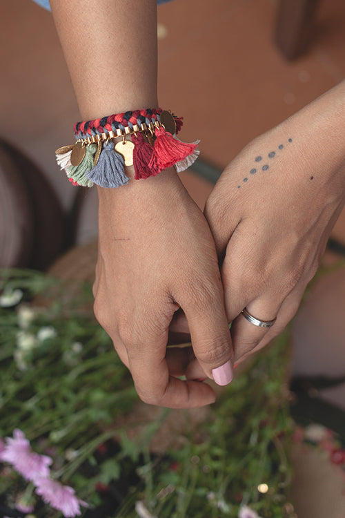 Dhaaga Buddha Tassel Bracelet