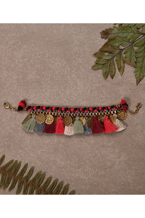 Dhaaga Buddha Tassel Bracelet