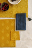 Leera Amber Yellow Shibori Table Linen Set