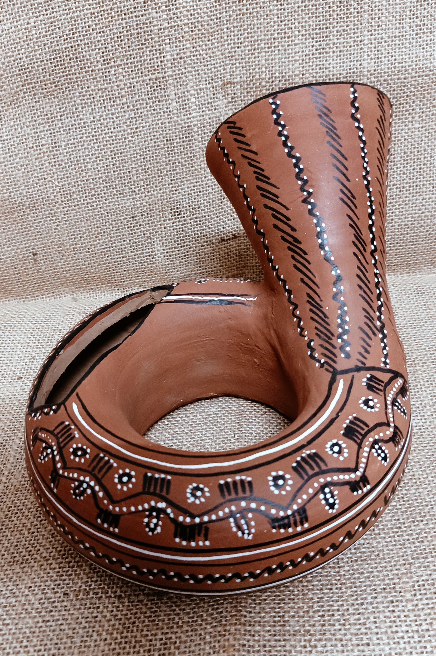 Terracotta by Sachii "Kutch Painted Pottery Amplifier"