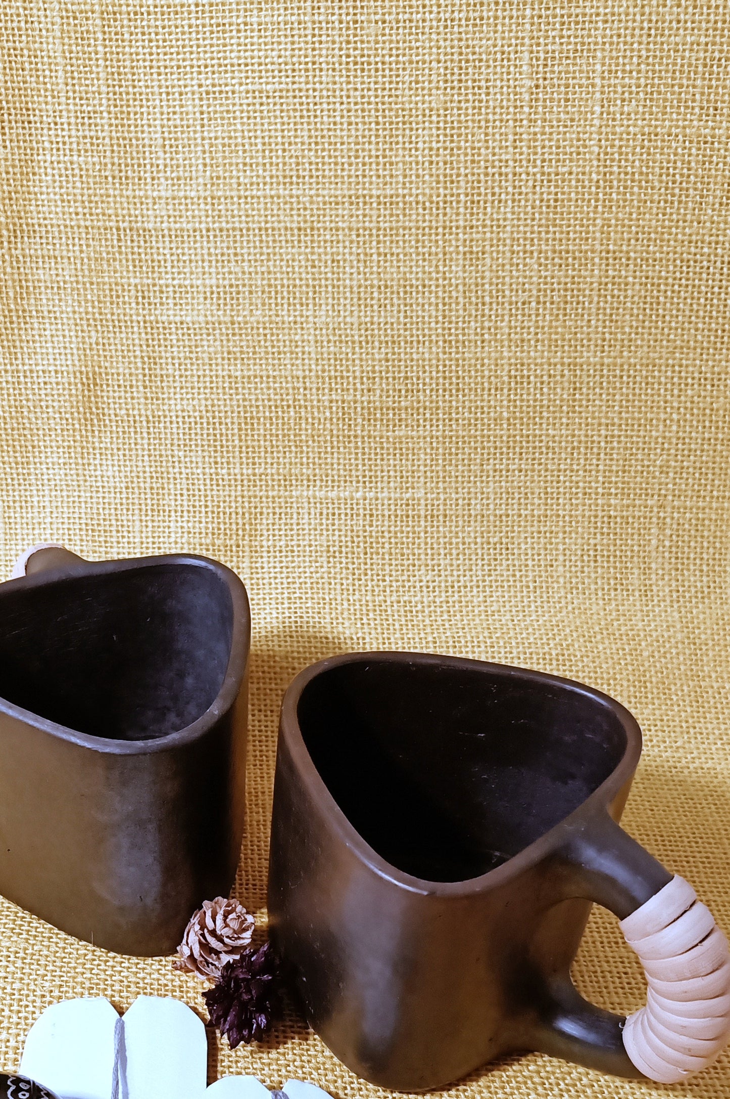 Terracotta by Sachii "Longpi Black Pottery Trikon Coffee Mug Small"