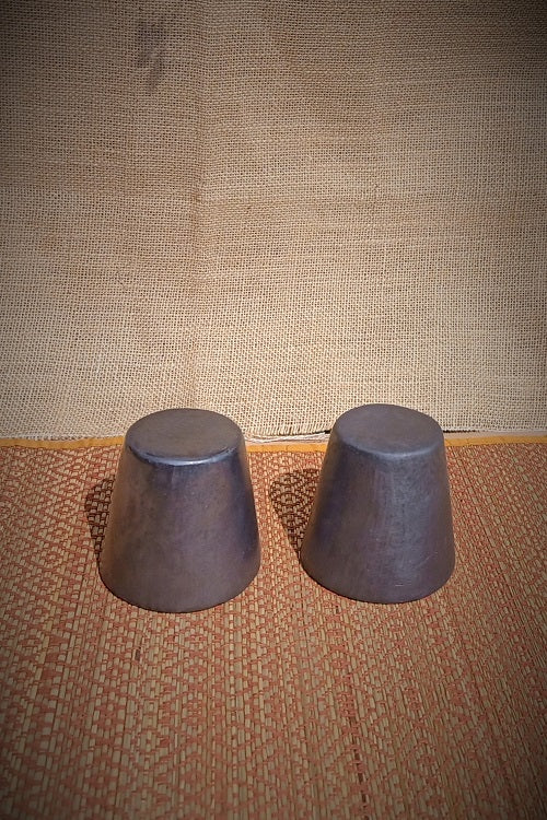Terracotta by Sachii "Longpi Black Pottery Tumblers Trapezium Small Set of 2"