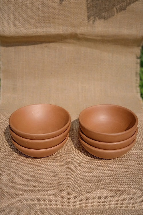 Terracotta by Sachii "Clay Bowls Set of 6"