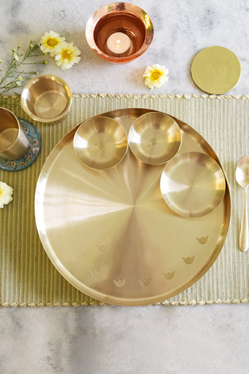 Studio Coppre Tulsi Kansa Platter