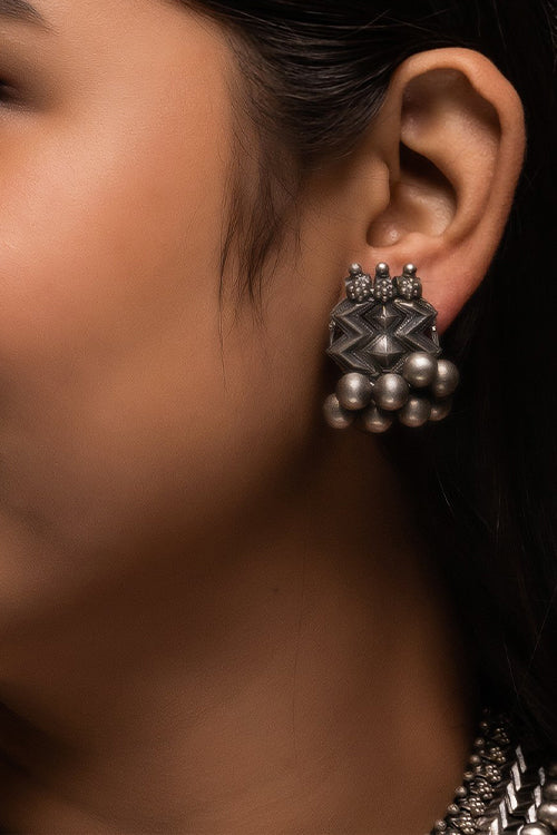 TICH Pure Silver Traditional Maharashtrian Set - Thushi