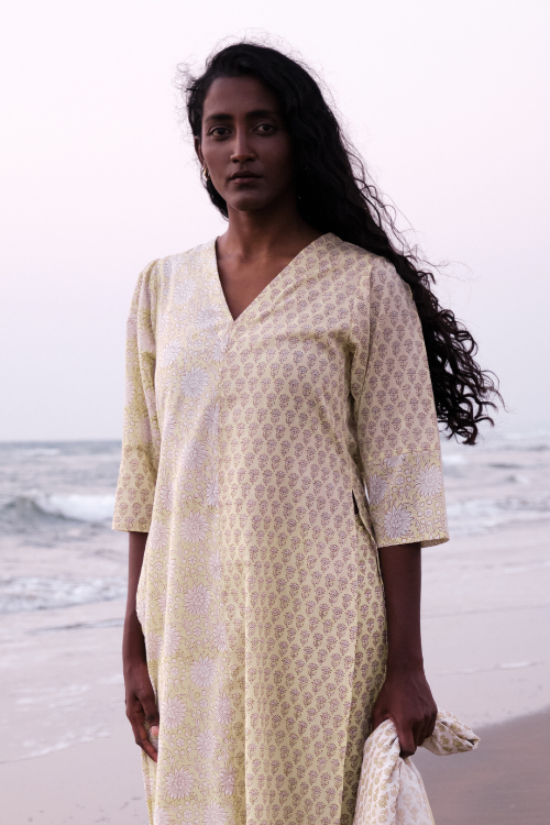 Warm Breeze Mul Cotton Hand Block Printed Kurta Pant Dupatta Set For Women Online