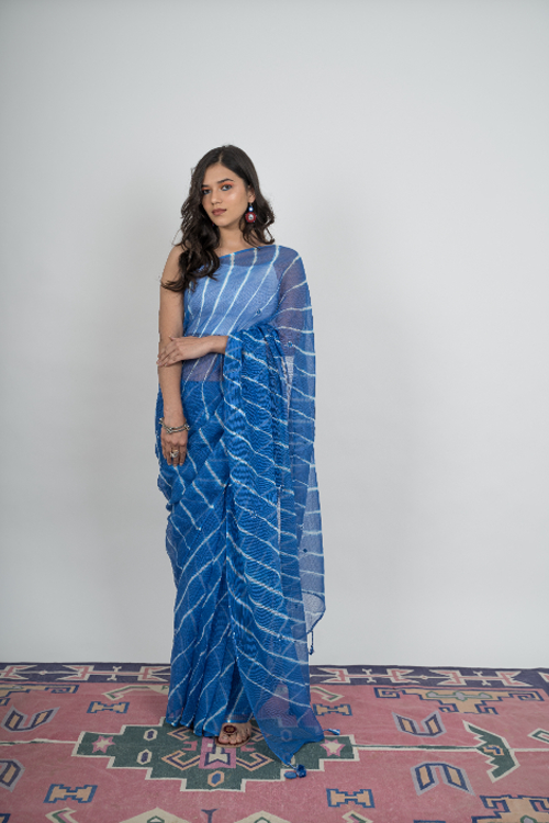 Urmul 'Aprajita ' Pure Cotton Kotta Doriya Saree.