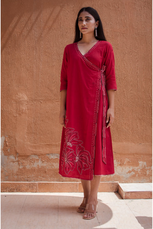 Urmul Hoor Hand Embroidered Chanderi Kurta Pant Set For Women Online