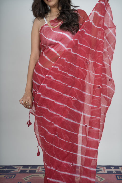 Urmul 'Malti ' Pure Cotton Kotta Doriya Saree.