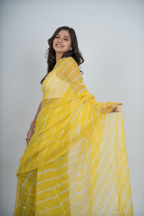 Urmul 'Nargis ' Pure Cotton Kotta Doriya Saree.