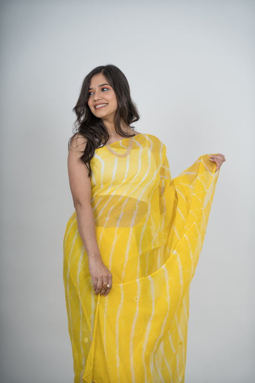 Urmul 'Nargis ' Pure Cotton Kotta Doriya Saree.