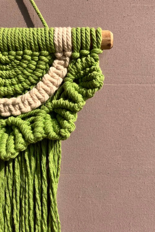 House Of Macrame 'Kyaari' Wall-Hanging - Green