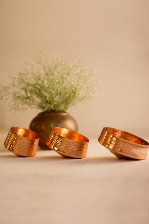 Okhai Whriling Copper Handmade Candle Stand Online