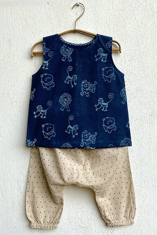 Whitewater Kids Unisex Organic Zoo With Indigo Raidana Pants