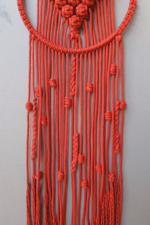 House of Macrame Handcrafted Macrame 'Le Coeur' Dream-Catcher