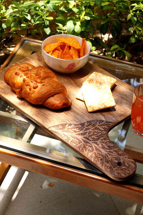Zaina By Ctok Patoc Walnut Wood Cheese Board